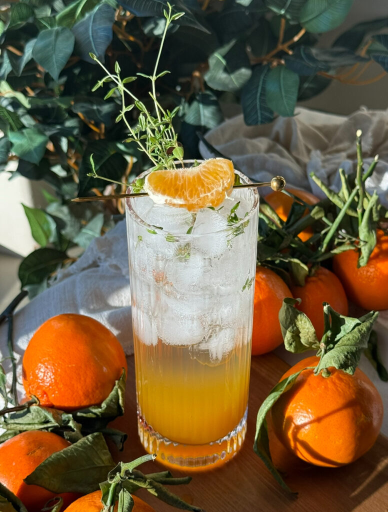 Hot honey mandarin mocktail